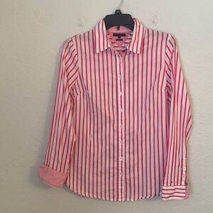 Tommy Hilfiger Slim Fit Long Sleeve Striped Women’s Shirt Size 8